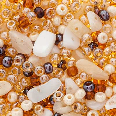 Czech Seed Beads Approx 24g Vial Assorted Sizes
