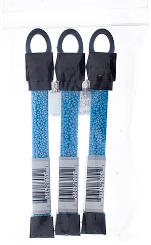 Czech Seed Beads Approx 24g Vial 10/0 - Blue Shades