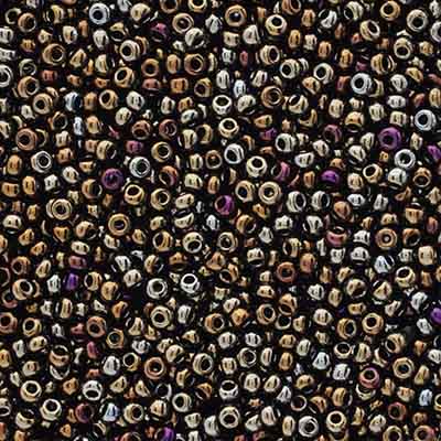Czech Seed Beads Approx 24g Vial 10/0 - Brown Shades