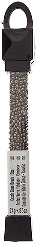Czech Seed Beads Approx 24g Vial 10/0 - Brown Shades