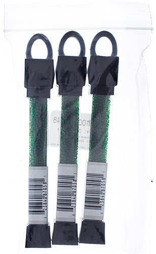 Czech Seed Beads Approx 24g Vial 10/0 - Green Shades