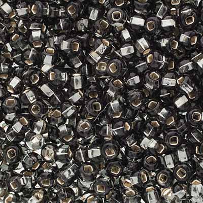 Czech Seed Beads Approx 24g Vial 6/0 - Black/White Shades