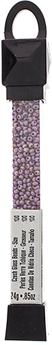 Czech Seed Beads Approx 24g Vial 10/0 - Purple Shades