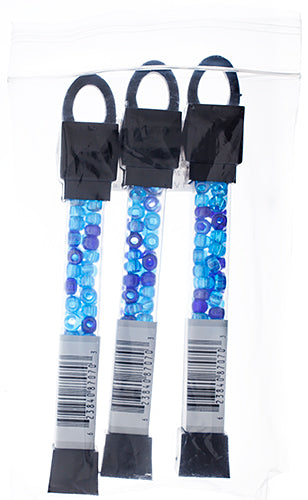 Czech Seed Beads Approx 24g Vial 2/0 - Blue Shades