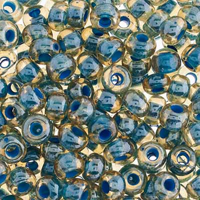 Czech Seed Beads Approx 24g Vial 2/0 - Blue Shades