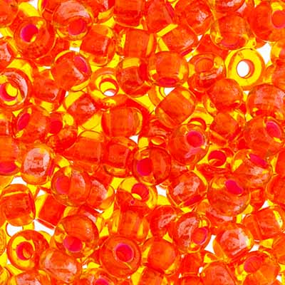 Czech Seed Beads Approx 24g Vial 2/0 - Red/Pink Shades