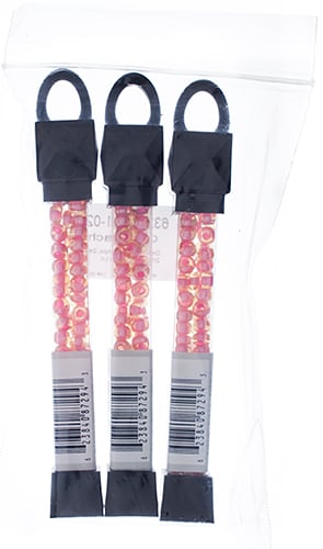 Czech Seed Beads Approx 24g Vial 2/0 - Red/Pink Shades