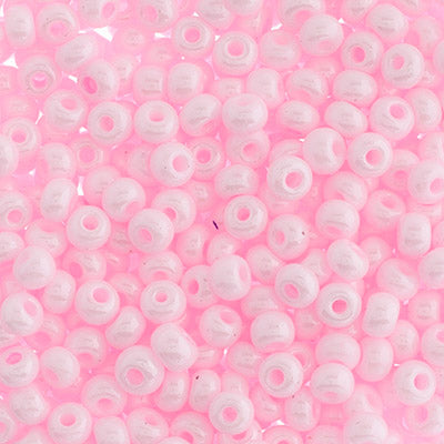 Czech Seed Beads Approx 24g Vial 6/0 - Pink Shades