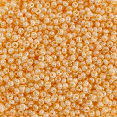 Czech Seed Beads Approx 24g Vial 10/0 - Yellow/Orange Shades