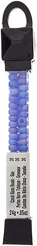 Czech Seed Beads Approx 24g Vial 2/0 - Blue Shades