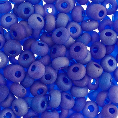 Czech Seed Beads Approx 24g Vial 2/0 - Blue Shades