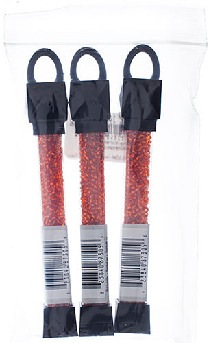 Czech Seed Beads Approx 24g Vial 10/0 - Yellow/Orange Shades