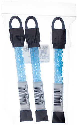 Czech Seed Beads Approx 24g Vial 2/0 - Blue Shades