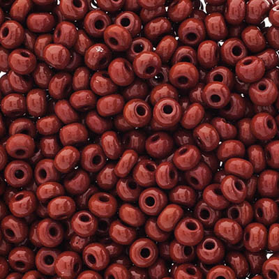 Czech Seed Beads Approx 24g Vial 6/0 - Brown Shades