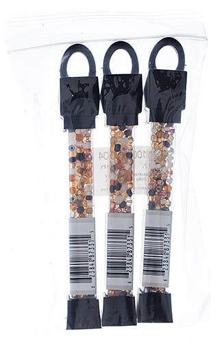 Czech Seed Beads Approx 24g Vial 6/0 - Brown Shades