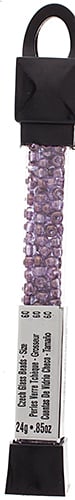 Czech Seed Beads Approx 24g Vial 6/0 - Purple Shades