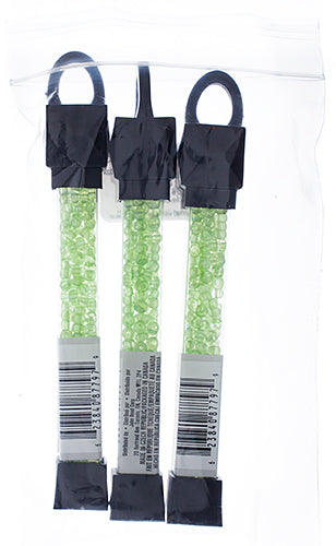 Czech Seed Beads Approx 24g Vial 6/0 - Green Shades