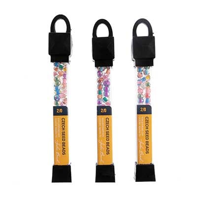 Czech Seed Beads Approx 24g Vial 2/0 - Mixed Shades