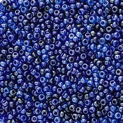 Czech Seed Beads Approx 24g Vial 10/0 - Blue Shades