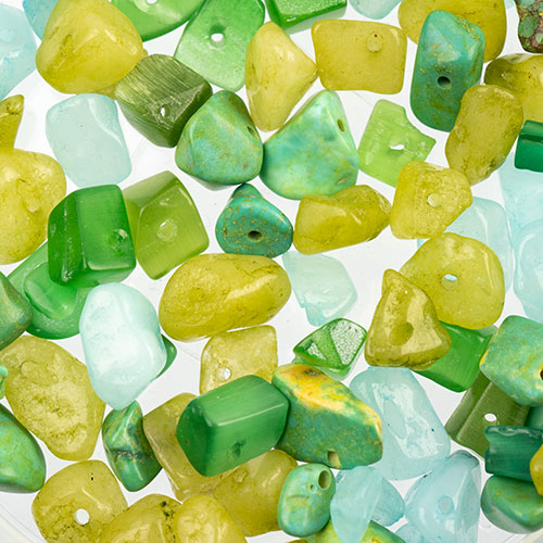 Czech Seed Beads 24g Vial Semi-precious Chips