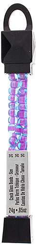 Czech Seed Beads Approx 24g Vial 2/0 - Purple Shades