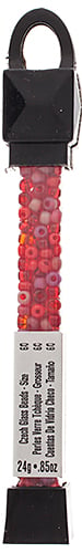 Czech Seed Beads Approx 24g Vial 6/0 - Red Shades