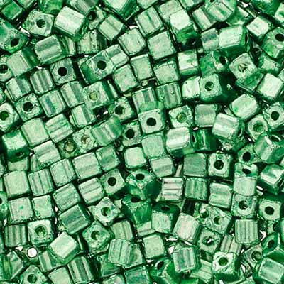 Czech Seed Beads Geometric Cube apx 24g Vial