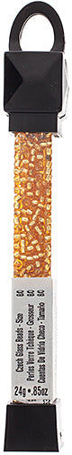 Czech Seed Beads Approx 24g Vial 8/0 - Brown Shades
