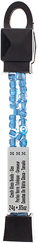 Czech Seed Beads Approx 24g Vial 2/0 - Blue Shades