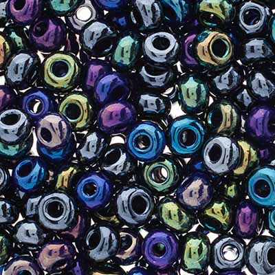 Czech Seed Beads Approx 24g Vial 2/0 - Blue Shades