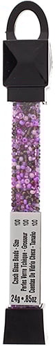 Czech Seed Beads Approx 24g Vial 10/0 - Purple Shades