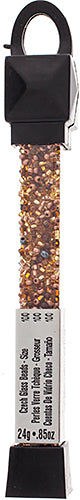 Czech Seed Beads Approx 24g Vial 10/0 - Brown Shades