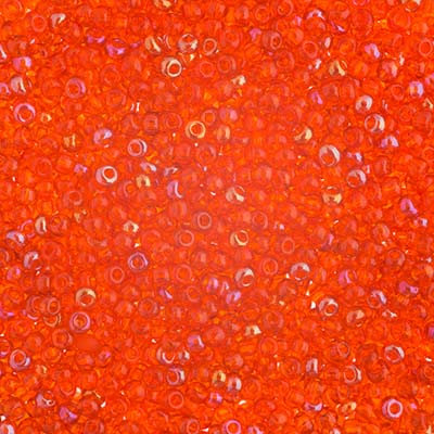 Czech Seed Beads Approx 24g Vial 10/0 - Yellow/Orange Shades