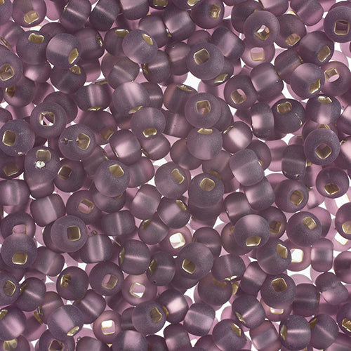 Czech Seed Beads Approx 24g Vial 6/0 - Purple Shades