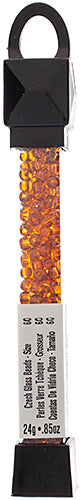 Czech Seed Beads Approx 24g Vial 6/0 - Brown Shades