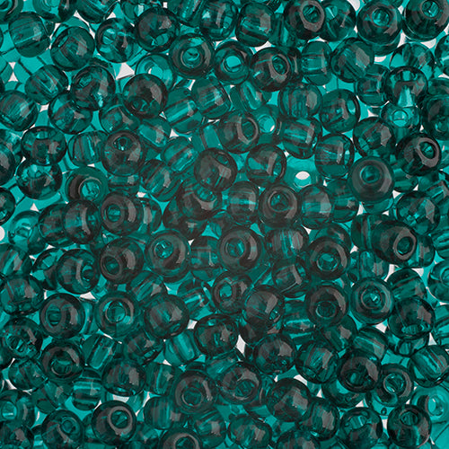 Czech Seed Beads Approx 24g Vial 6/0 - Green Shades