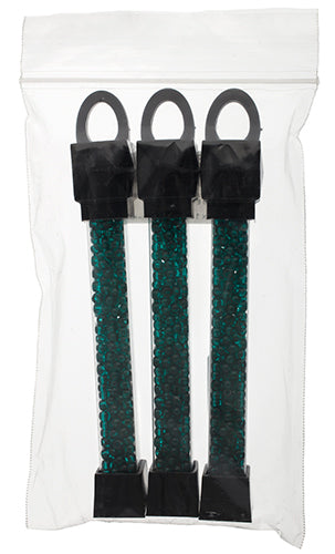 Czech Seed Beads Approx 24g Vial 6/0 - Green Shades