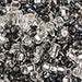 Czech Seed Beads Approx 24g Vial 6/0 - Black/White Shades