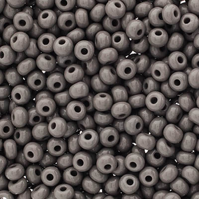 Czech Seed Beads Approx 24g Vial 6/0 - Black/White Shades