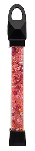 Czech Seed Beads Approx 24g Vial 6/0 - Pink Shades