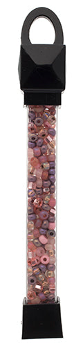 Czech Seed Beads Approx 24g Vial 6/0 - Pink Shades