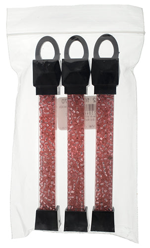 Czech Seed Beads Approx 24g Vial 6/0 - Pink Shades