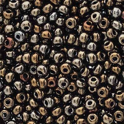 Czech Seed Beads Approx 24g Vial 6/0 - Brown Shades