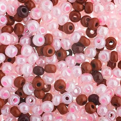 Czech Seed Beads Approx 24g Vial 6/0 - Mixed Shades
