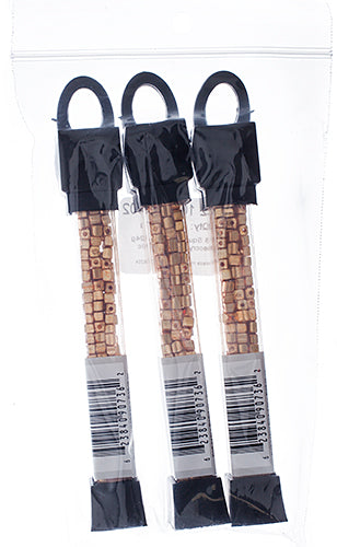 Czech Seed Beads Geometric Cube apx 24g Vial