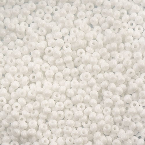 Czech Seed Beads Approx 24g Vial 10/0 - White Shades