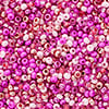Czech Seed Beads apx 24g Vial 10/0 Hot Pink Mix