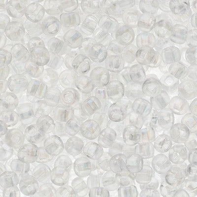 Czech Seed Beads Approx 24g Vial 6/0 - Black/White Shades