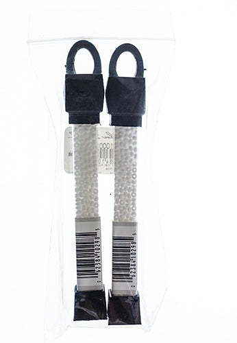 Czech Seed Beads Approx 24g Vial 8/0 - Black/White Shades