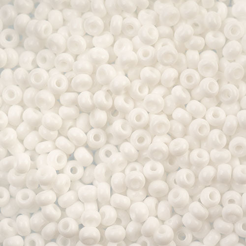 Czech Seed Beads Approx 24g Vial 8/0 - Black/White Shades